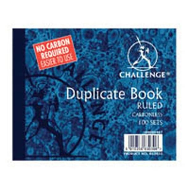 Challenge Duplicate Book, 105 x 130mm, Feint Carbonless, Pack of 5