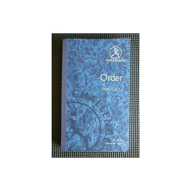 Challenge Duplicate Book, 210 x 130mm, Order Carbonless, 6708