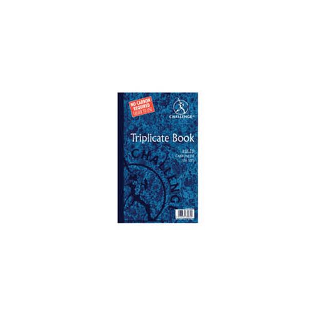 Challenge Triplicate Books 210x130 Feint with Carbon Paper Supplied