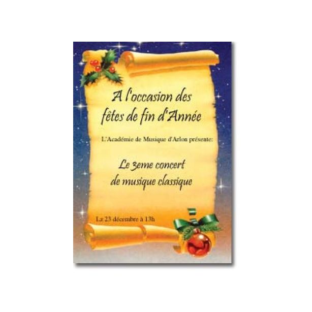 Decadry Xmas Scroll Paper and Envelopes, A4, Pack of 100 sheets and 20 DL Envelopes