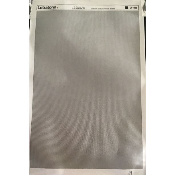 Letraset Letratone 69 32 lines per inch 12.50 lines per cm