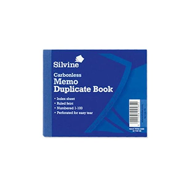 Silvine Carbonless Duplicate Book. 102 x 127mm. Memo 703