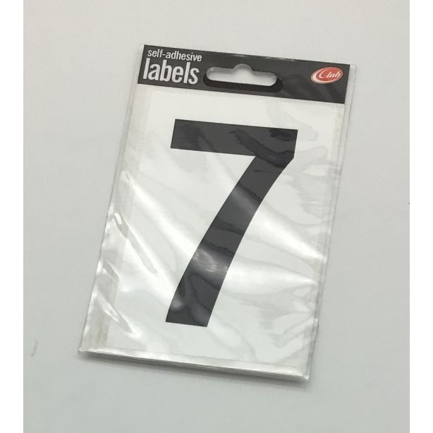 Wheelie Bin Adhesive Label No: 7 Size 120 x 80mm 1 sheet