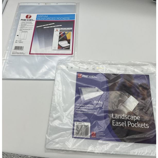 Rexel A4 Clearview Easel Refill Pockets