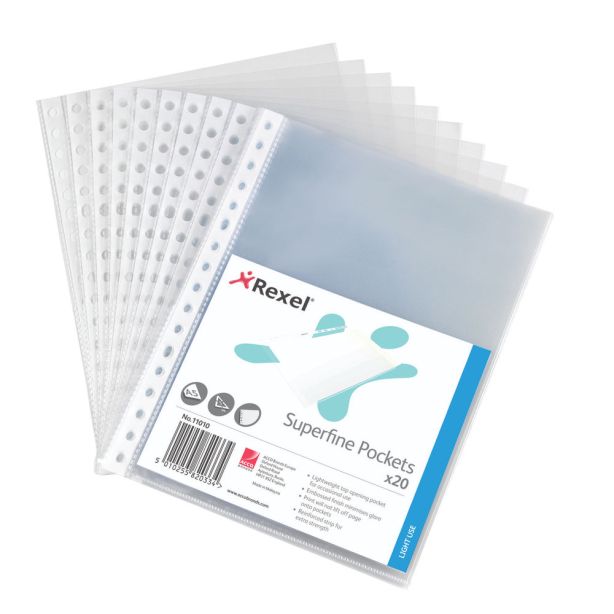 Rexel Pocket A5 Superfine, Pack of 20 