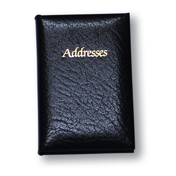Montana Grain Leather Handbag Address Book, Black