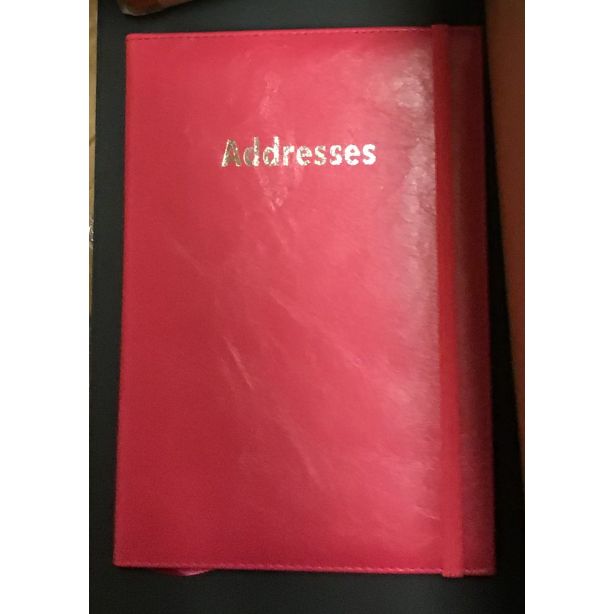 Dataday Padded Address Book, 210mm x 145mm, Pink
