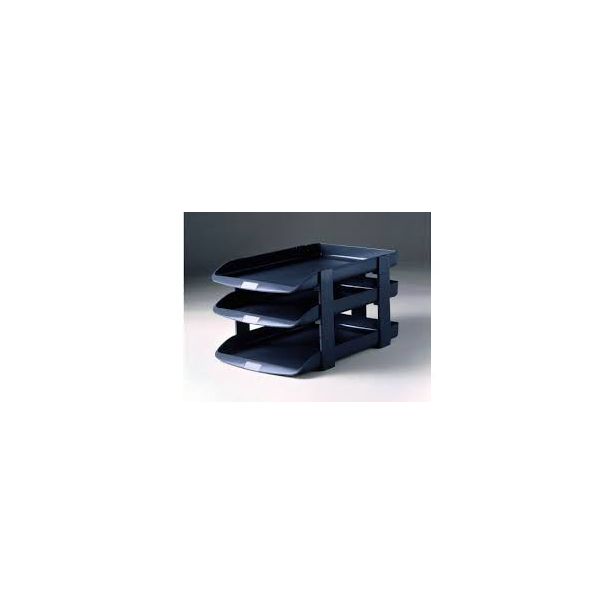 Rexel Agenda Classic 35 Letter Tray, Charcoal