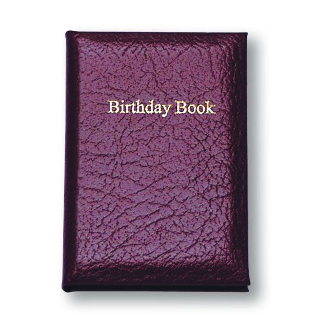 Montana Grain Leather Birthday Book