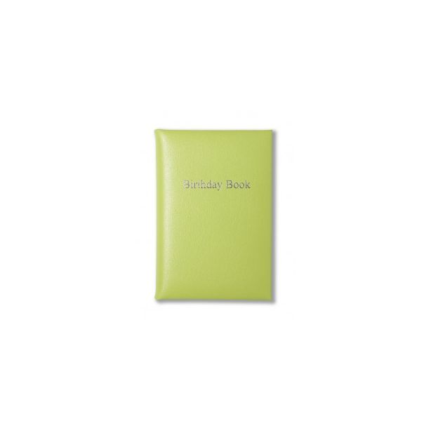 Tuscana Grain Leather Birthday Book