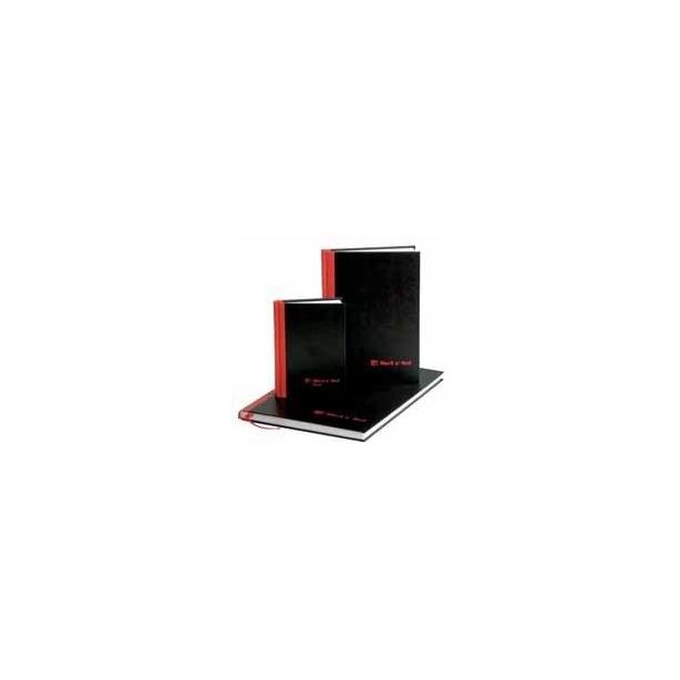 Black n Red Casebound Manuscript, Single Cash 192 pages, A4 297x210mm