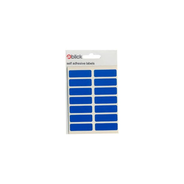 Blick Labels, 12 x 38mm. Blue. Pack of 98