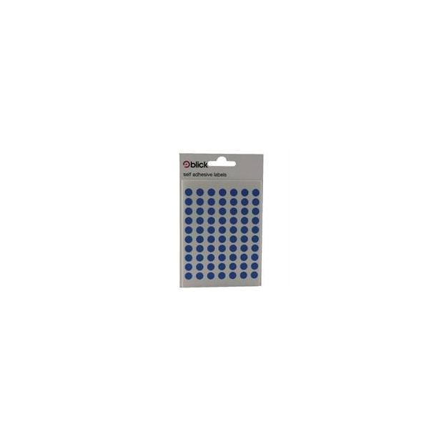 Blick Labels, 5mm diameter. Blue. Pack of 980 x 20 packs = 19600 labels 