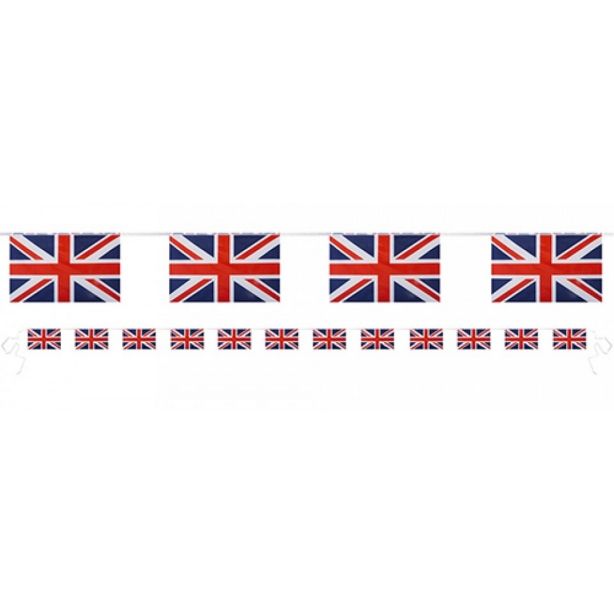 Union Jack Bunting Kings Coronation 12 Flags Length 30'