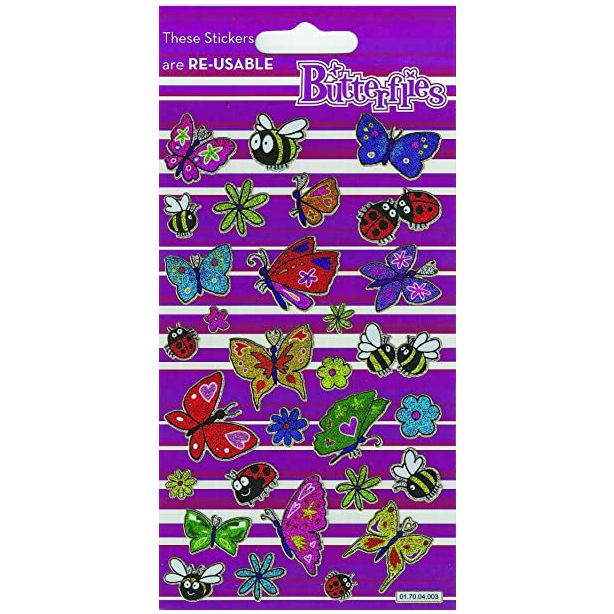 Paper Projects Stickers. Sparkle Butterflies