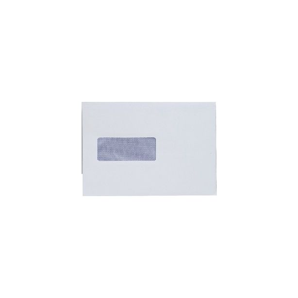 C5 White Window Pocket Envelopes 110gsm Self Seal, Pack of 500