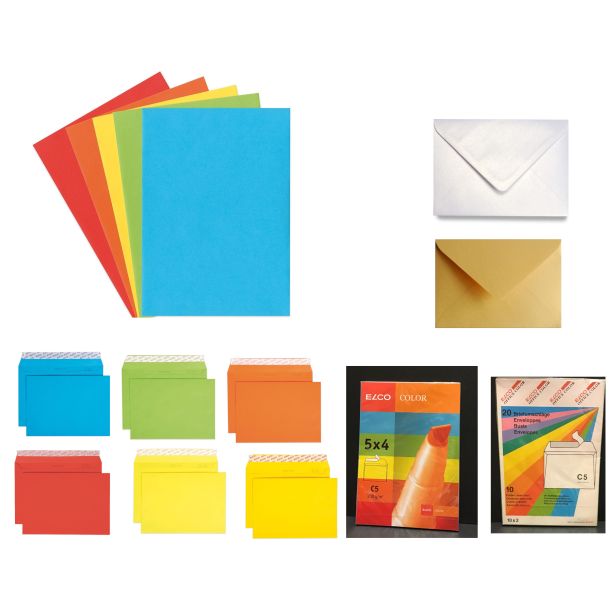 C5 Coloured Envelopes
