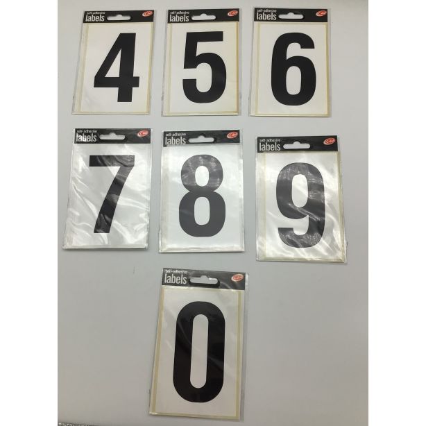 Wheelie Bin Adhesive Numbers