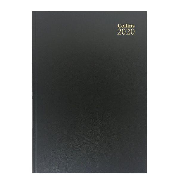 A5 Diary, Day Per Page, Black, 2022