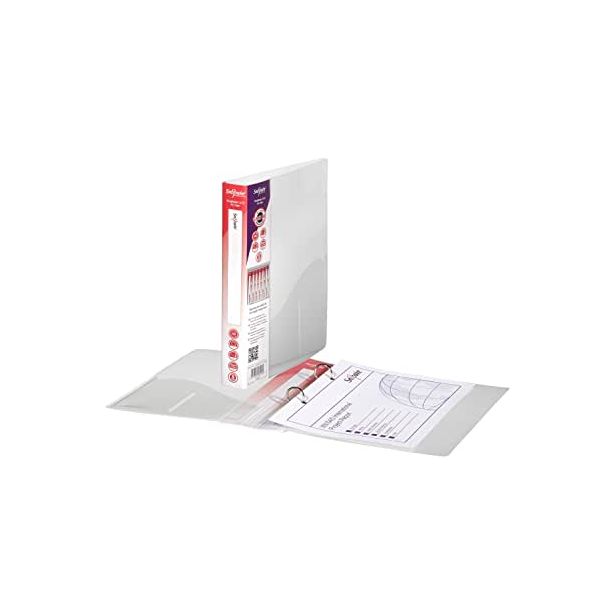 Snopake RingBinder 2-Ring, A5 (15mm capacity), Classic Clear