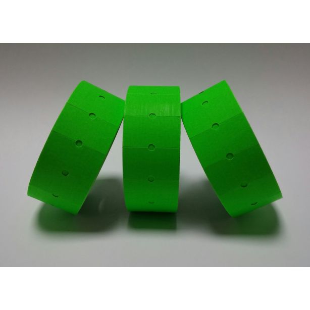Gun Labels CT1, 21 x 12mm, Fluorescent Green, Roll of 1000 labels 