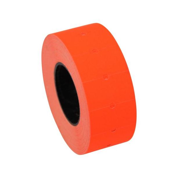 Gun Labels CT1, 21 x 12mm, Fluorescent Red, Roll of 1000 labels