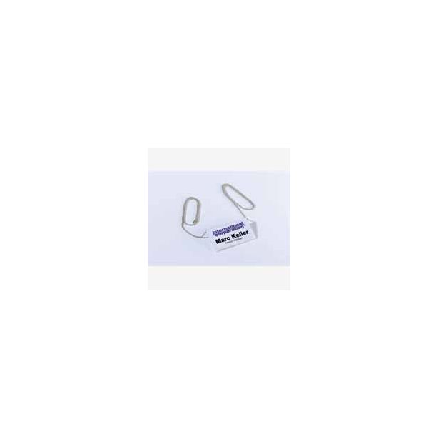 Durable Badge Chain Silver Pack of 10 8104