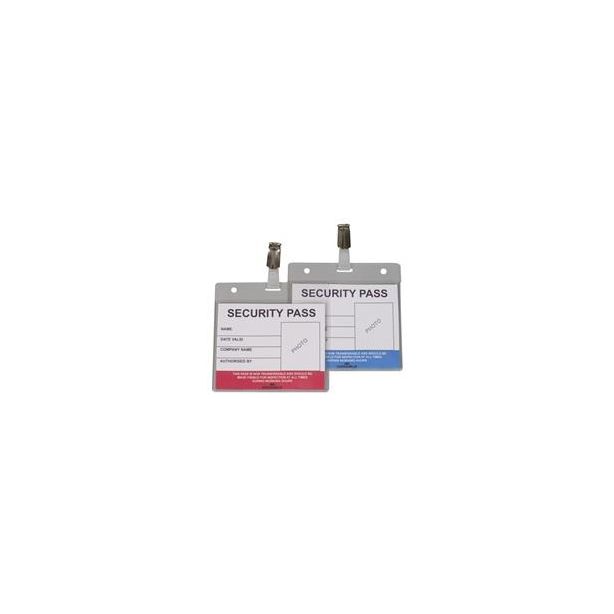 Durable Security Pass Colour Coded, Pack of 25