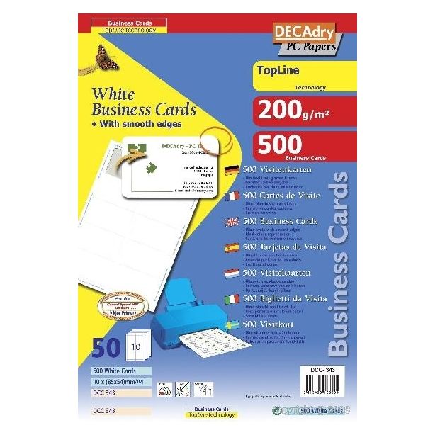 Decadry Business Cards 200gsm Pack of 500