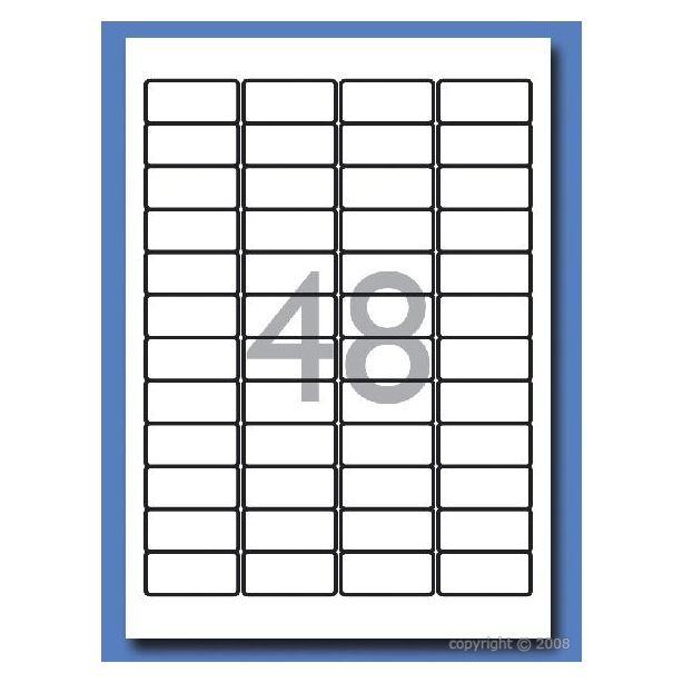 Decadry Labels, Sheet of 48 with Round Corners