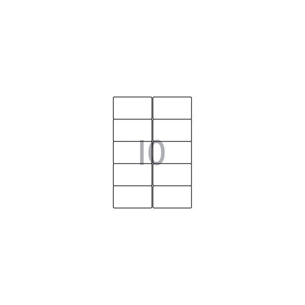 Decadry Labels, Sheet of 10 with Round Corners