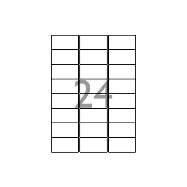 Decadry Labels, Sheet of 24 with Round Corners