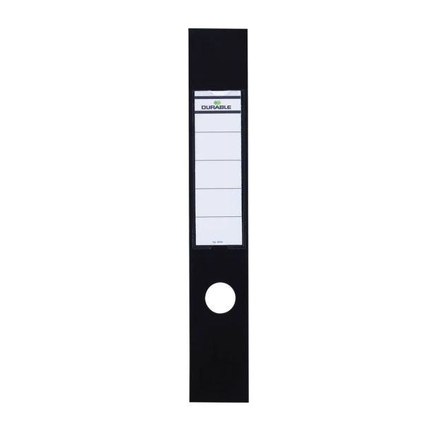 Ordofix Lever Arch Adhesive Spine Label, Black, Pack of 10