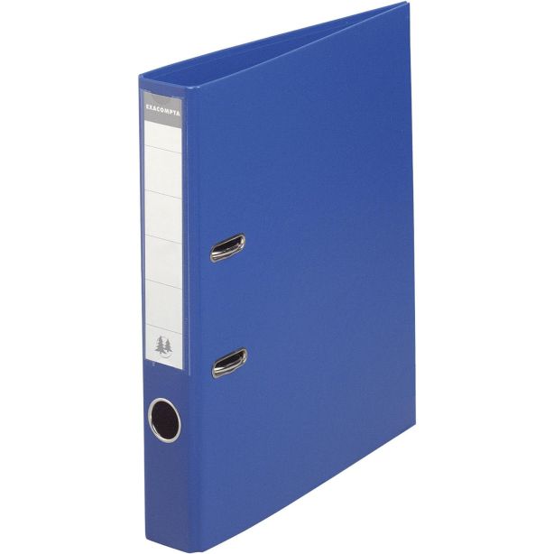 Exacompta Lever Arch File 50mm Spine Blue PVC A4