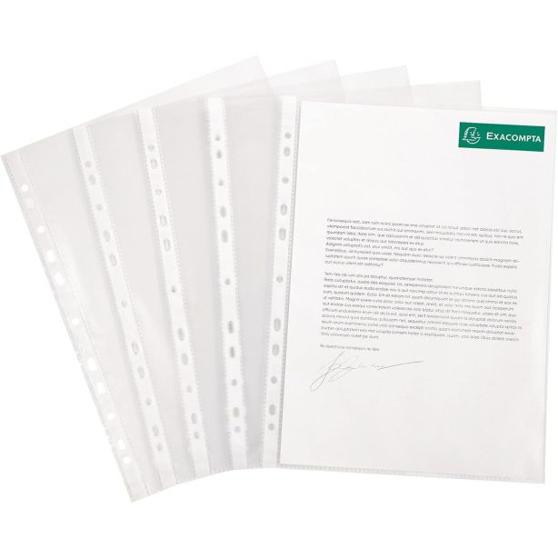 Exactive Extra Punched Pockets, Pack of 20