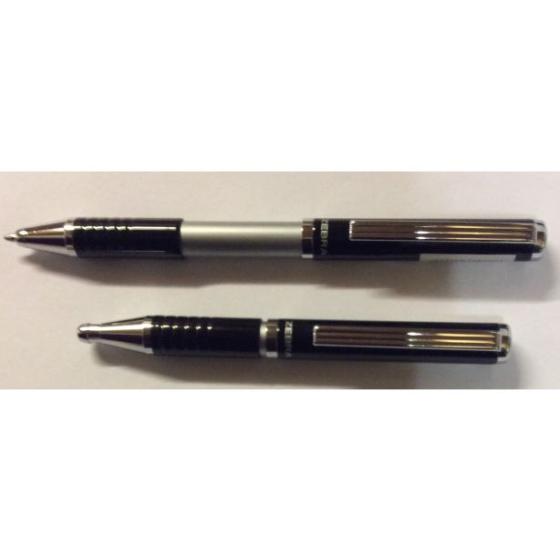 Zebra Expandz Ball Point Pen, Glossy Black