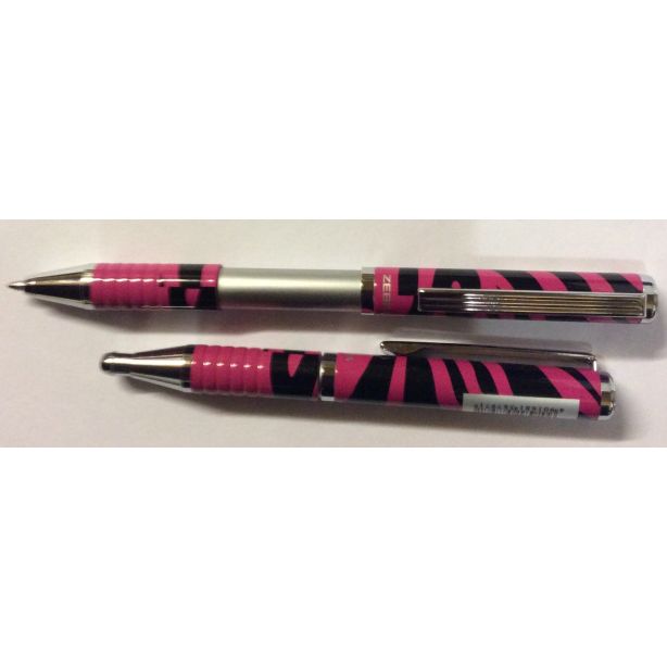 Zebra Expandz Ball Point Pen, Cheeky Pink Zebra