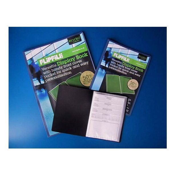 Flipfile Display Book, A3, 10 Pocket, Blue