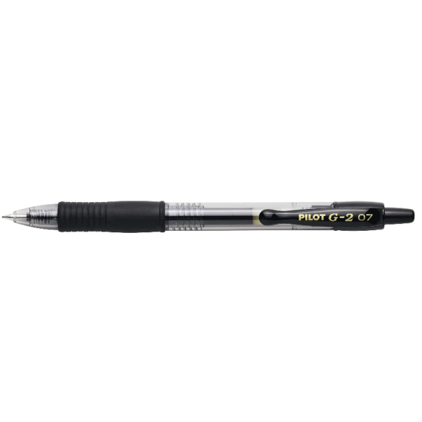 Pilot G2 07 Retractable Rollerball Gel Ink Pen 0.7mm Black ink
