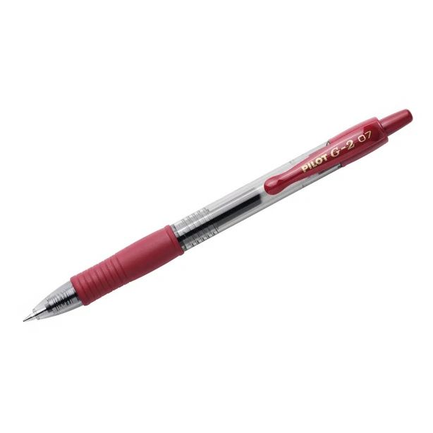 Pilot G2 07 Retractable Rollerball Gel Ink Pen 0.7mm Red ink