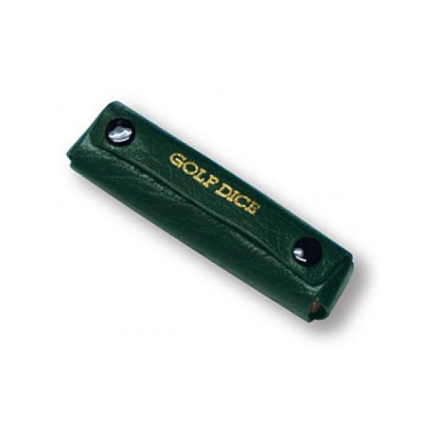 Montana Grain Leather Golf Dice Case, Green
