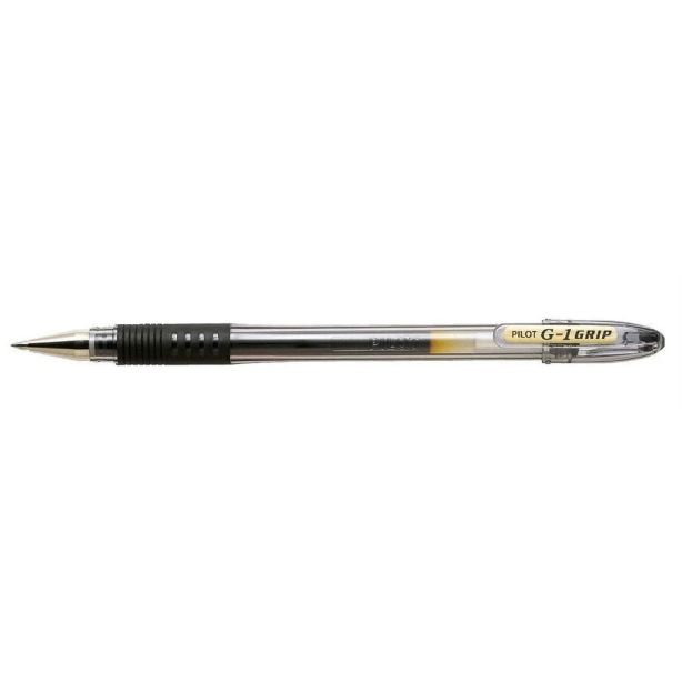 Pilot G1 Grip BLGP-G1-7 Fine Nib 0.7mm Gel Ink Rollerball Pen Black