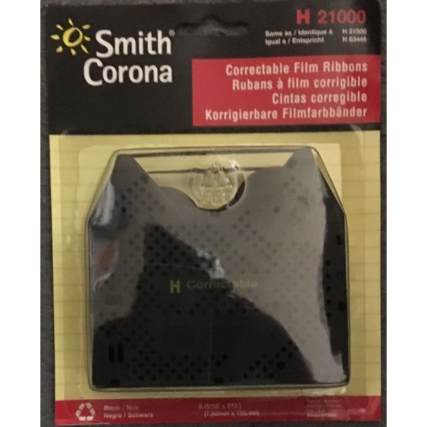 Smith Corona H21000 Original Correctable Black Ribbons, Pack of 2  