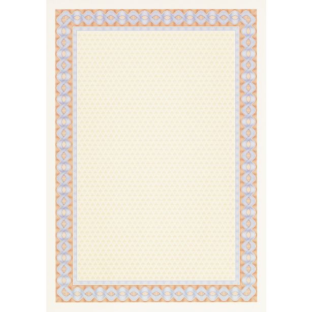 Decadry Certificate Paper Helicoid Orange Blue