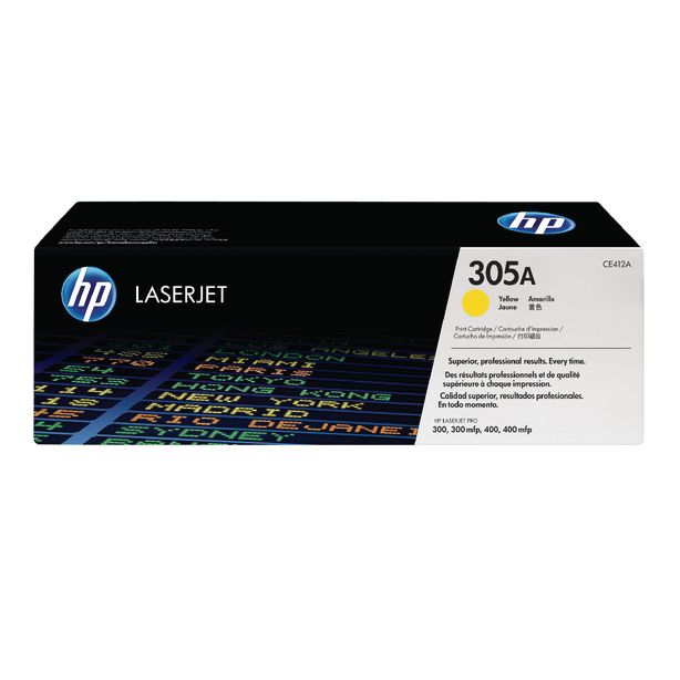 HP 305A Yellow Original Laserjet Toner Cartridge CE412A