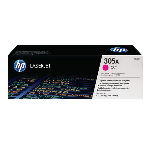 HP 305A Magenta Original LaserJet Toner Cartridge CE413A