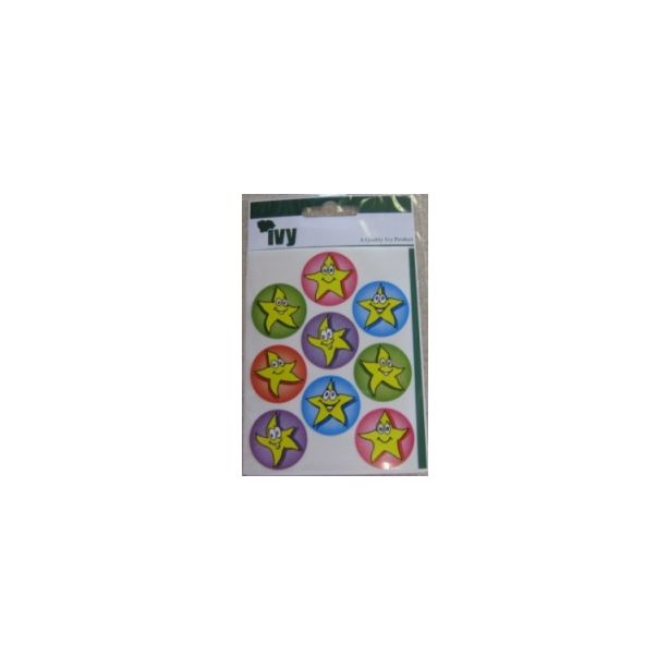 Ivy Motivational Stickers with a Star Design, Pack of 27 Stickers