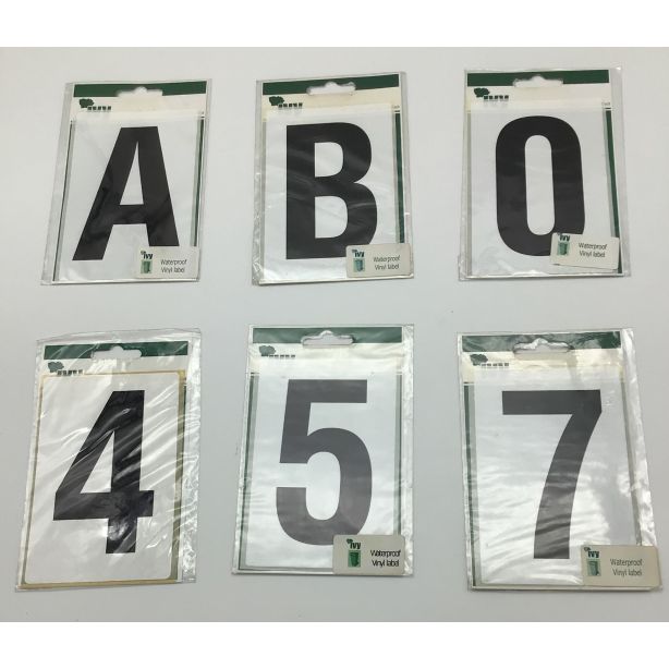 Ivy Self Adhesive Wheelie Bin Numbers