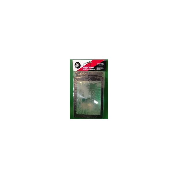 Jakar Magni Sheet Framed Page Magnifier, 160 x 224mm, Black Border, 7505