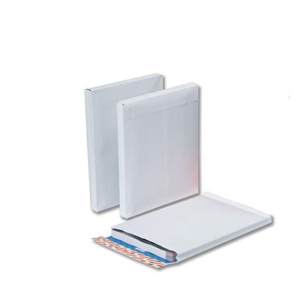C4 White Gusset Envelopes 120gsm Peel and Seal, Pack of 100